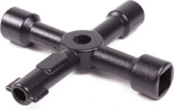 Benson Universele 4 Weg - Schakelkastsleutel / Paaltjessleutel Zwart -Makita Winkel 1200x756 4