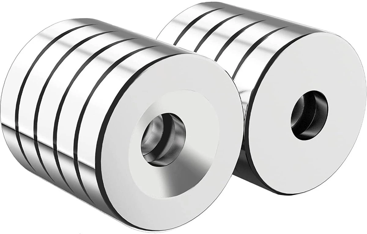 Brute Force – Schijfmagneten - Ringmagneten Met Gat - 15 X 4 Mm - Magneet Met Schroefgat – 5 Stuks 3 Brute Force – Schijfmagneten - Ringmagneten Met Gat - 15 X 4 Mm - Magneet Met Schroefgat – 5 Stuks