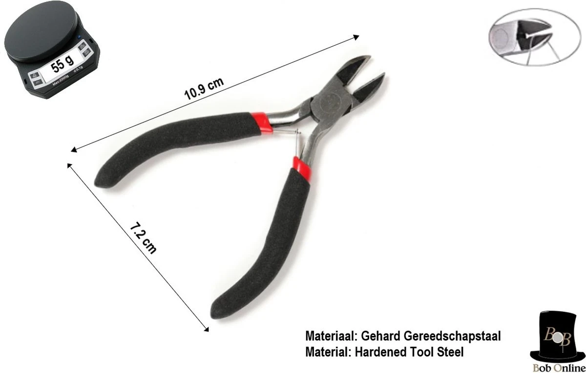 Bob Online ™ - 4 Stuks Setje – Sieraden Maken Tang Setje – 1 X Rondbektang + 1 X Kniptang + 1 X Platbektang + 1 X Messing Ring – Jewelry Making Pliers Set – 1 X Round Nosed Pliers + 1 X Side Cutters + 1 X Flat Nosed Pliers + 1 X Jump Ring Tool 8 Bob Online ™ - 4 Stuks Setje – Sieraden Maken Tang Setje – 1 X Rondbektang + 1 X Kniptang + 1 X Platbektang + 1 X Messing Ring – Jewelry Making Pliers Set – 1 X Round Nosed Pliers + 1 X Side Cutters + 1 X Flat Nosed Pliers + 1 X Jump Ring Tool - Afbeelding 6