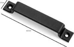 Schuifdeurgreep Zwart | 16.5cm | Inclusief Schroeven | Handgreep | Deurbeslag | Greep Schuifdeur | Onderdelen | Meubel Handvat | Keukengreep | Meubelbeslag | Metaal | Gietijzer -Makita Winkel 1200x768 15