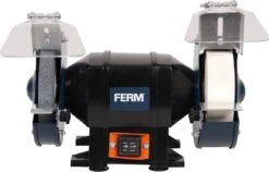 FERM Tafelslijpmachine 250W - Stofdichte Schakelaar - Vonkvangers - Incl. 2 Slijpschijven Voor Fijn- Als Grof Slijpen -Makita Winkel 1200x770 4
