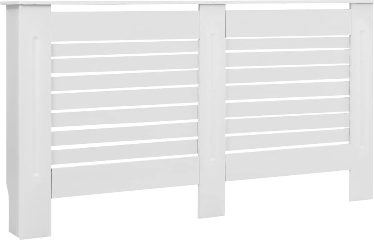 VidaXL Radiatorombouw 112x19x81.5 Cm MDF Wit 13 VidaXL Radiatorombouw 112x19x81.5 Cm MDF Wit - Afbeelding 11