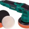 VONROC Excentrische Polijstmachine – 650W – Ø125mm – Soft Start – Vast Vermogen & 3 Polijstschijven