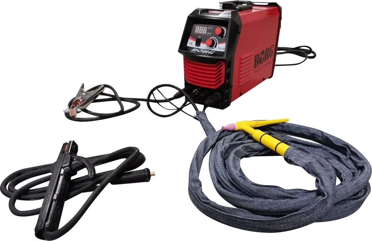 Borg Lasapparaat MMA - TIG 200 Ampere - Met Digitaal Display 3 Borg Lasapparaat MMA - TIG 200 Ampere - Met Digitaal Display
