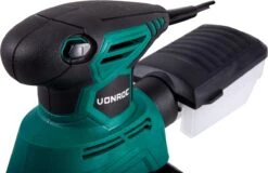 VONROC PS501AC Multischuurmachine – Palmschuurmachine – 130W – Met Stofopvangbox & 6 Stuks Schuurpapier -Makita Winkel 1200x778