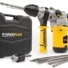 Powerplus POWX1175 Boorhamer - 1600W - 5J - SDS-Plus - Trilling Reductie - Incl. Opbergkoffer En 7 Accessoires