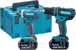Makita DLX2131JX 18V Accu Klopboormachine DHP482 + Slagschroevendraaier DTD152 Combiset (2x 3.0Ah Accu) -Makita Winkel 1200x787 1