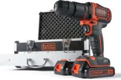 Black & Decker BLACK+DECKER BDCD18BAFC-QW Accuboormachine Kit - 18V - 80 Accessoires - Incl. 2 Accu's En Lader -Makita Winkel 1200x791