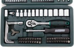 Brüder Mannesmann 29166 Dopsleutelset Metrisch 1/4 (6.3 Mm) 130-delig -Makita Winkel 1200x792 8