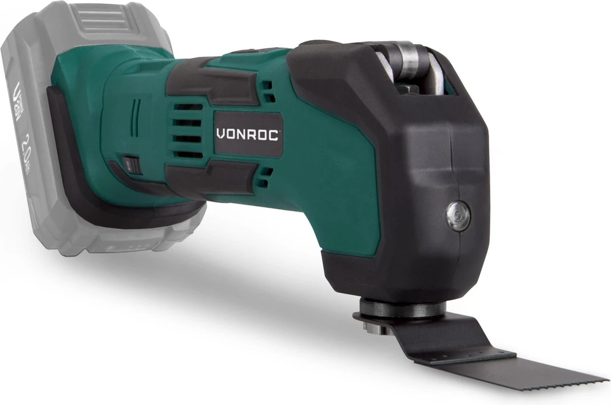 VONROC Accu Multitool – VPower 20V (zonder Accu & Lader) – Incl. Accessoires & Opbergtas 4 VONROC Accu Multitool – VPower 20V (zonder Accu & Lader) – Incl. Accessoires & Opbergtas - Afbeelding 2