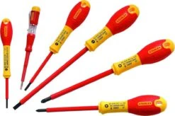 STANLEY FATMAX VDE 0-65-443 Schroevendraaierset Pozidriv - 6-delig - Tip Identificatie