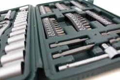 Brüder Mannesmann 29166 Dopsleutelset Metrisch 1/4 (6.3 Mm) 130-delig -Makita Winkel 1200x799 136