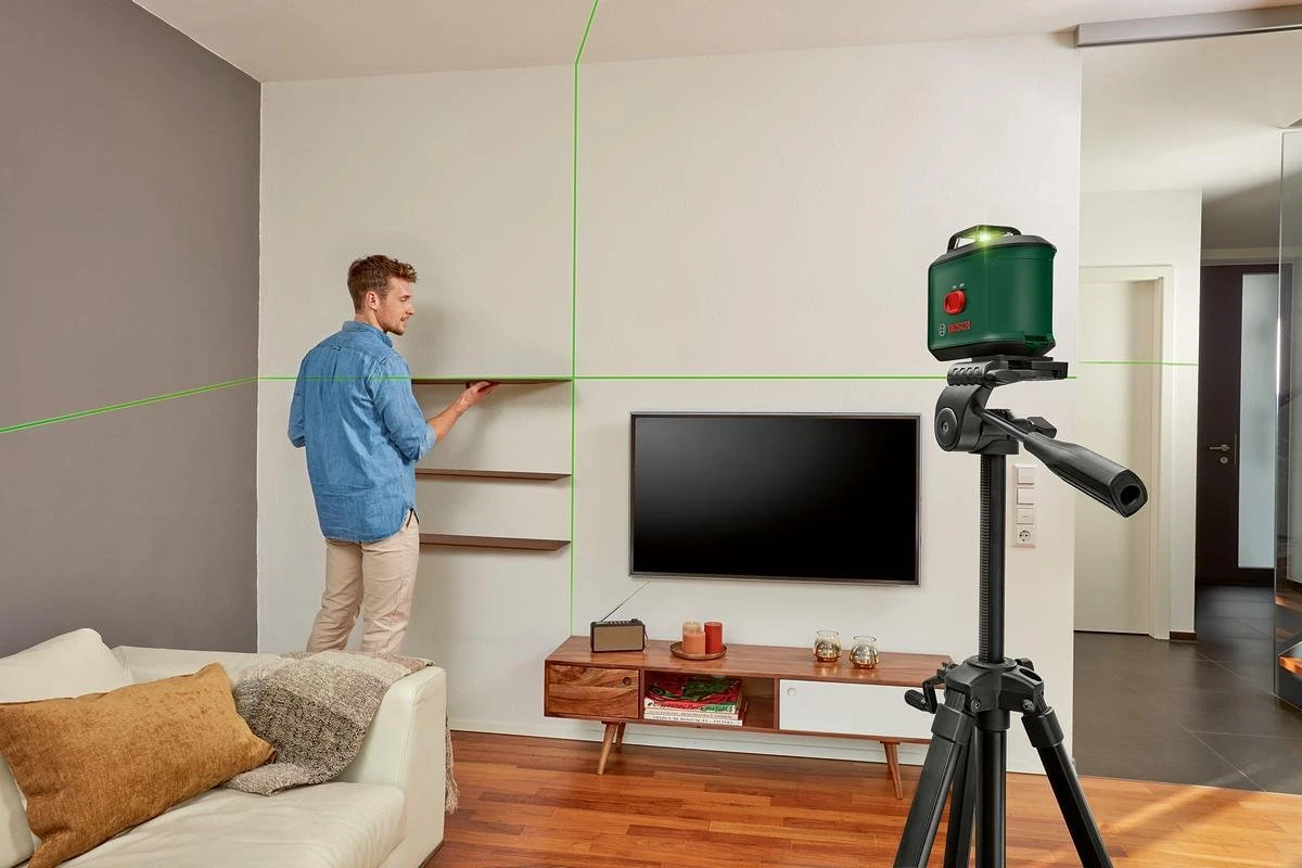 Bosch UniversalLevel 360° Lijnlaser - Met Opbergtas, Statief En Batterijen 4 Bosch UniversalLevel 360° Lijnlaser - Met Opbergtas, Statief En Batterijen - Afbeelding 2