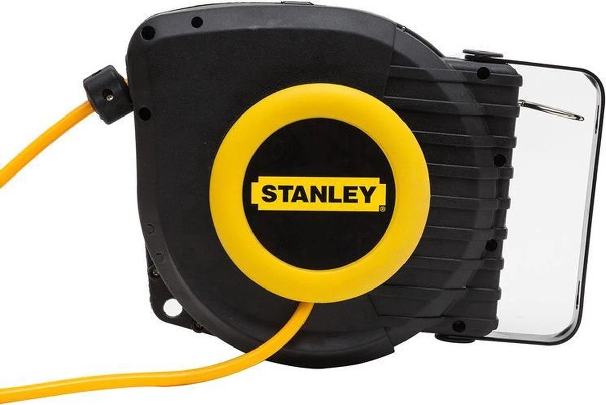 Stanley Perslucht Luchtslanghaspel - Muurmontage - 9m 4 Stanley Perslucht Luchtslanghaspel - Muurmontage - 9m - Afbeelding 2