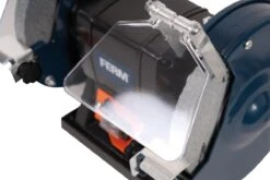 FERM Tafelslijpmachine - 150W - Stofdichte Schakelaar - Vonkvangers - Incl. 2 Slijpschijven Voor Fijn- Als Grof Slijpen -Makita Winkel 1200x804 26