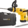 Powerplus POWX1190 Breekhamer - Boorhamer - Hamerboor En Beitel - 1600W - 25 Joule - SDS Max - Variabele Snelheid - Trilling Reductie - Incl. Gereedschapskofferkoffer En 2 Beitels - Voor Beton En Steen