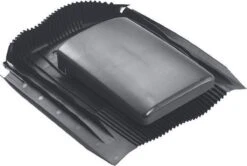 Universele Lage Ventilatiepan Ø 125 Mm Antraciet NV/rioolbeluchting Zonnepanelen