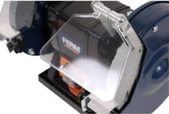 FERM Tafelslijpmachine 250W - Stofdichte Schakelaar - Vonkvangers - Incl. 2 Slijpschijven Voor Fijn- Als Grof Slijpen -Makita Winkel 1200x810 6