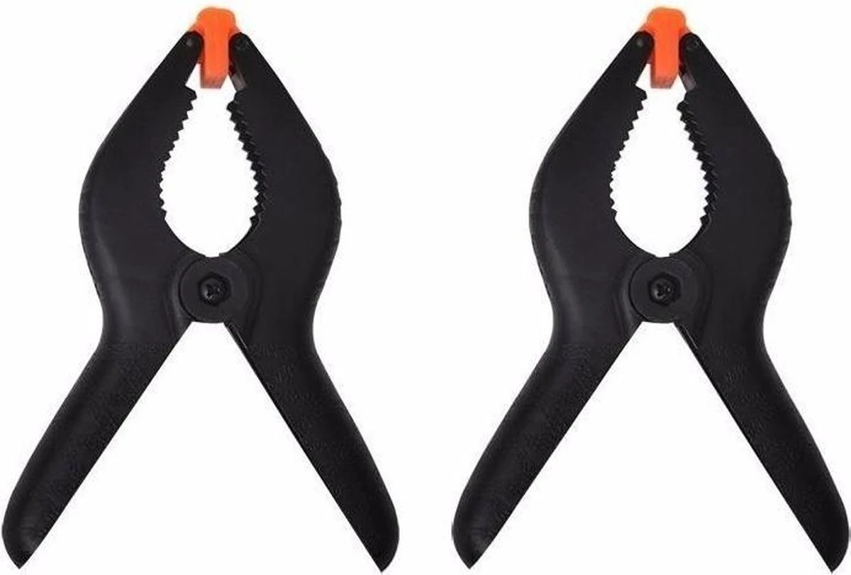 PROPLUS 4x Kunststof Lijmklemmen / Marktklemmen - 16 Cm - Veerklemmen / Marktklem 6 PROPLUS 4x Kunststof Lijmklemmen / Marktklemmen - 16 Cm - Veerklemmen / Marktklem - Afbeelding 4