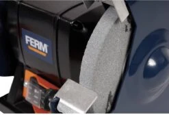 FERM Tafelslijpmachine - 150W - Stofdichte Schakelaar - Vonkvangers - Incl. 2 Slijpschijven Voor Fijn- Als Grof Slijpen -Makita Winkel 1200x814 10