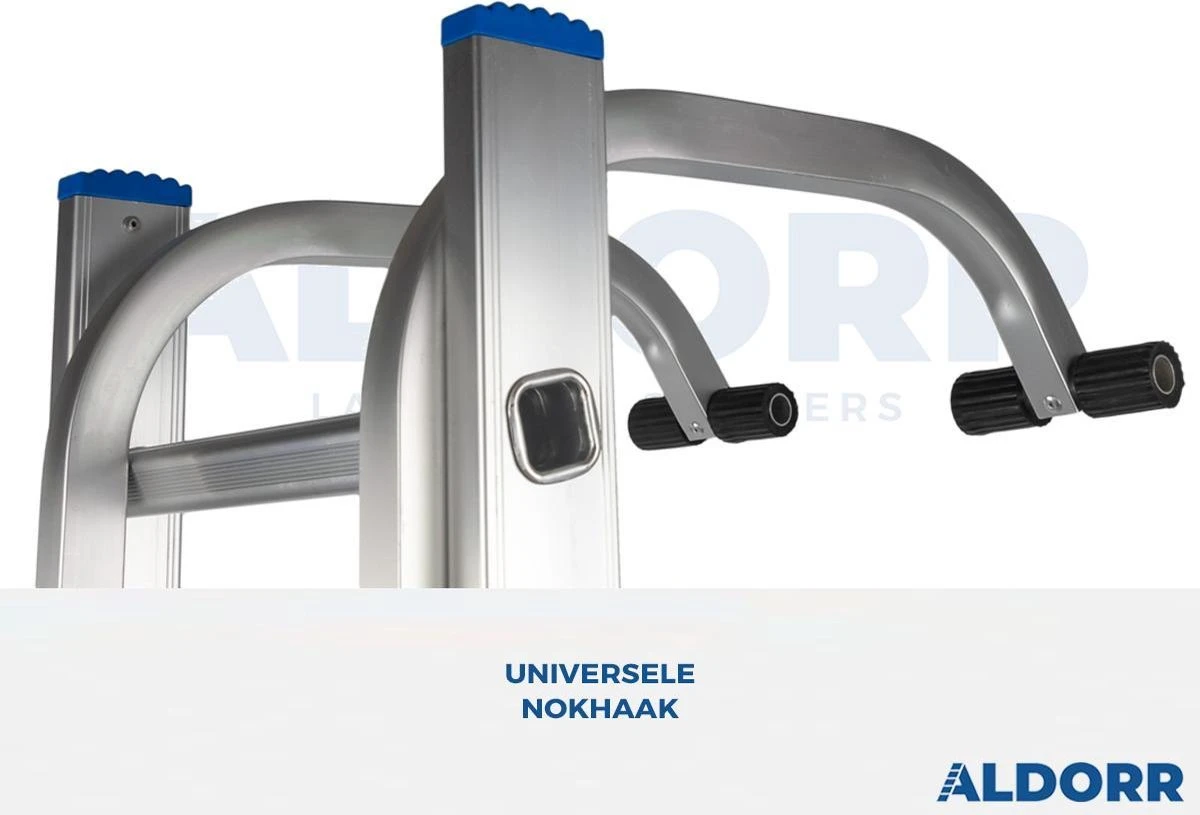 ALDORR Aluminium Nokhaak Met Wielen - Geschikt Voor Alle Ladders 5 ALDORR Aluminium Nokhaak Met Wielen - Geschikt Voor Alle Ladders - Afbeelding 3