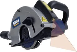 FERM WSM1009 Muurfrees - Freesmachine - 1700W - Met 2 Diamantschijven 125mm - Laser - Stofzuigadapter - Stevige Opbergkoffer -Makita Winkel 1200x815