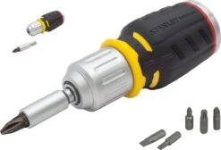 STANLEY FatMax Ratelschroevendraaier Stubby 6 Bits