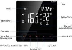 TechU™ Slimme Thermostaat Wit – Alleen Voor Elektrische Vloerverwarming – Bediening Met App & Wifi -Makita Winkel 1200x832 6
