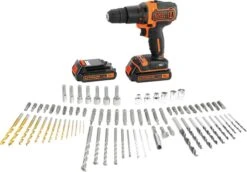 Black & Decker BLACK+DECKER BDC718AS2F-QW Klopboormachine - 18V - Incl. 2 Accu’s - 80 Accessoires -Makita Winkel 1200x837 1