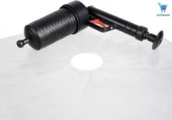 Dappermann Luchtdruk Ontstopper - Alles In 1 Ontstopper - Milieuvriendelijk - Herbruikbaar - Afvoerreiniger - Buisreiniger - Ontstoppingspomp - Ontstoppingspistool - Verstopping - Plopper - Hoge Druk - Toilet - Gootsteen