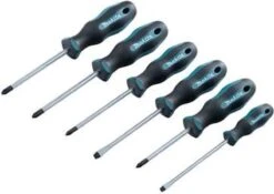 Makita E-10528 Schroevendraaierset 6-delig SL4 / SL5,5 / PH1 / PH2 / PZ1 / PZ2 -Makita Winkel 1200x848 3