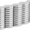 50 Stuks Super Sterke Kleine Platte Zilverkleurige Ronde Neodymium Magneetjes. Magneten Van 10x2mm Voor Op De Koelkast, Het Whiteboard Of Radiatorfolie. -Makita Winkel 1200x857 12