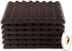 Brute Strength - Isolatieplaten - Inclusief Zelfklevende Tape - 50x50x5 Cm - Piramide - 12 Stuks - Geluidsisolatie - Geluidsdemper Wandpaneel - Akoestisch Wandpaneel -Makita Winkel 1200x858 13
