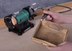 VONROC Tafelslijpmachine / Multitool – 150W – 75MM – Met Flexibele As – Incl. 192 Accessoires -Makita Winkel 1200x858