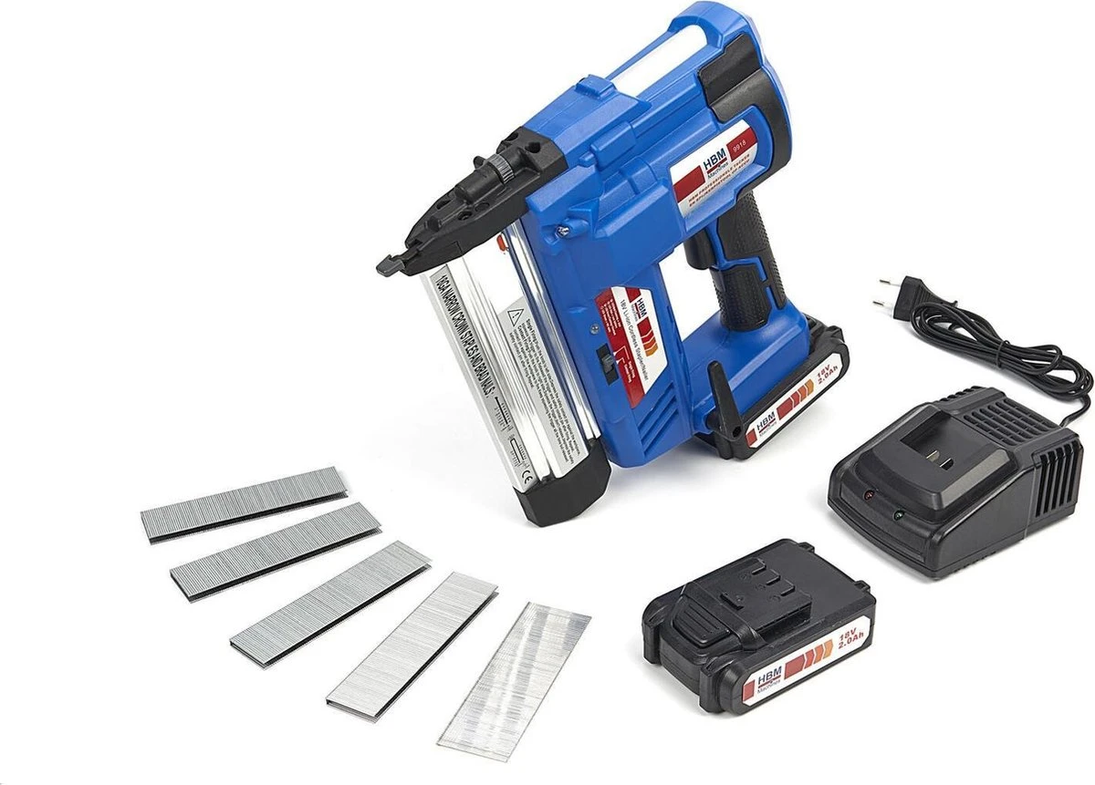 Professionele Tacker En Spijkerpistool Op Accu ( 18 Volt -50/40mm Lengte ) 3 Professionele Tacker En Spijkerpistool Op Accu ( 18 Volt -50/40mm Lengte )