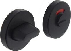 Intersteel Rozet Toilet-/badkamersluiting Rond Verdekt Metaal Rvs Mat Zwart