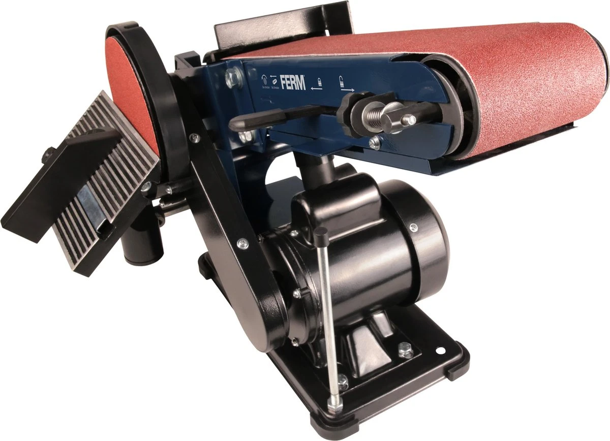 FERM BGM1022 Tafel Schijf- Bandschuurmachine - 350W Incl. 2 Schuurbanden (K80 & K120) 11 FERM BGM1022 Tafel Schijf- Bandschuurmachine - 350W Incl. 2 Schuurbanden (K80 & K120) - Afbeelding 9