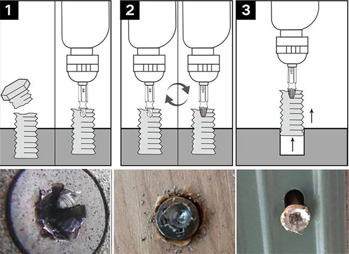 Schroefverwijderaar - Schroef Verwijder Set - Uitboorset 4-delig - HSS 4341 Set - Borenset Bitset 4 Schroefverwijderaar - Schroef Verwijder Set - Uitboorset 4-delig - HSS 4341 Set - Borenset Bitset - Afbeelding 2