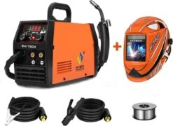 Lasmachine - Elektroden Lasser (MMA) - TIG Lasser - Semi - Automatisch 110V 220V DIY Apparaat - Inclusief Laskap - Doe Het Zelf Voor Beginners - Oranje