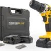 Powerplus POWX00501 Accu Boormachine - Schroefboormachine - Boormachine Accu - Accu Schroevendraaier - 20V - Incl. 3 X 20V Li-ion Accu's, Lader En 12-delige Gereedschapskoffer Met Schroefbits - Voor Hout, Steen En Metaal -Makita Winkel 1200x876