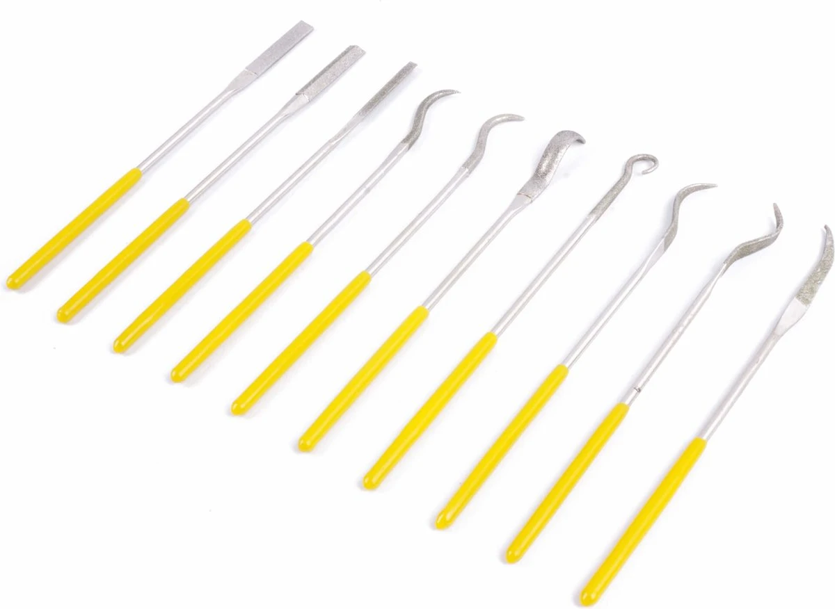 Benson Diamant Schraper Vijlset 140 Mm - 10 Delig 4 Benson Diamant Schraper Vijlset 140 Mm - 10 Delig - Afbeelding 2