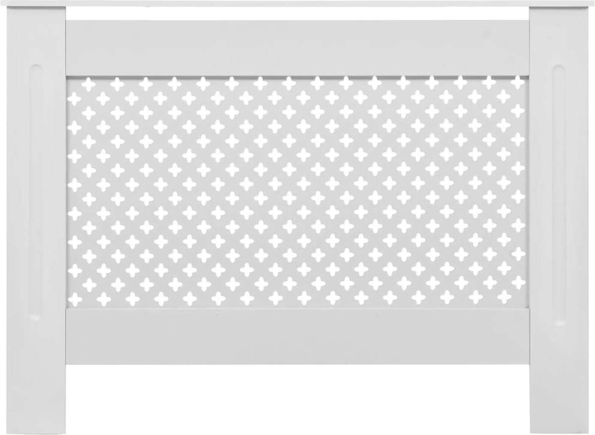 VidaXL Radiatorombouw 112x19x81.5 Cm MDF Wit 8 VidaXL Radiatorombouw 112x19x81.5 Cm MDF Wit - Afbeelding 6