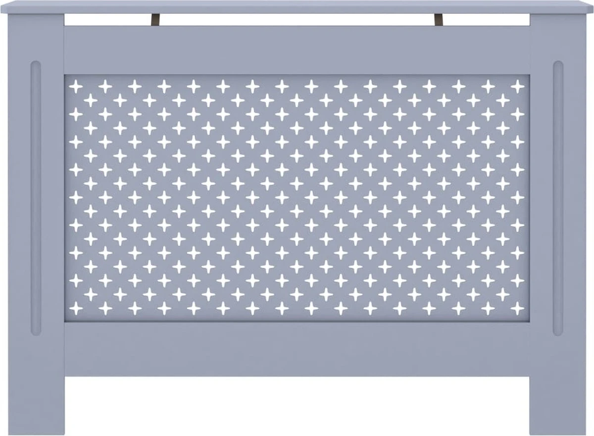 VidaXL Radiatorombouw 112x19x81.5 Cm MDF Wit 21 VidaXL Radiatorombouw 112x19x81.5 Cm MDF Wit - Afbeelding 19