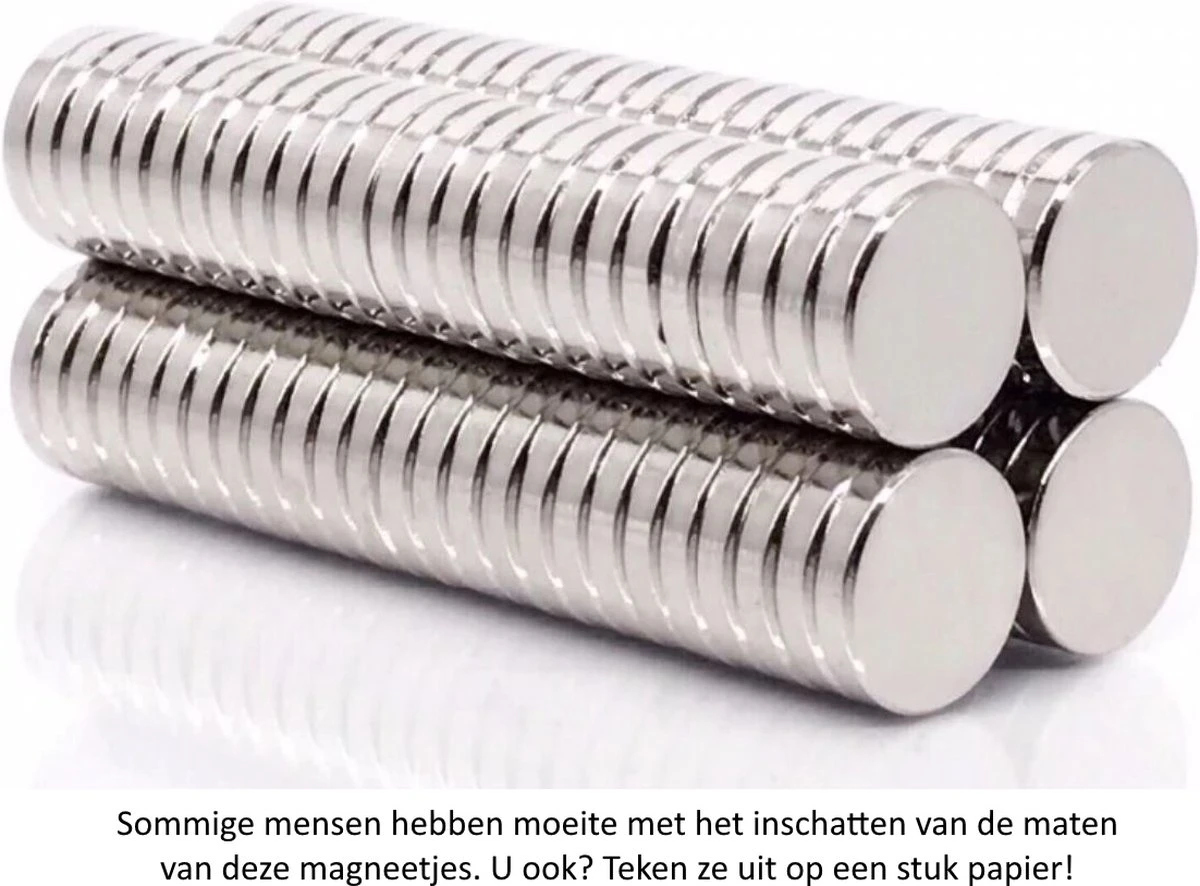 Merkloos Ronde Platte Neodymium Magneetjes 50 Stuks - 10 X 2 Mm - Zeer Sterk - Neodymium Magneet - Koelkast - Whiteboard 3 Merkloos Ronde Platte Neodymium Magneetjes 50 Stuks - 10 X 2 Mm - Zeer Sterk - Neodymium Magneet - Koelkast - Whiteboard