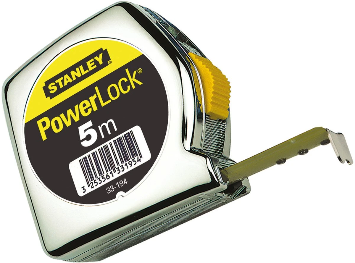 STANLEY Rolbandmaat Powerlock - 5 M - 19 Mm 3 STANLEY Rolbandmaat Powerlock - 5 M - 19 Mm