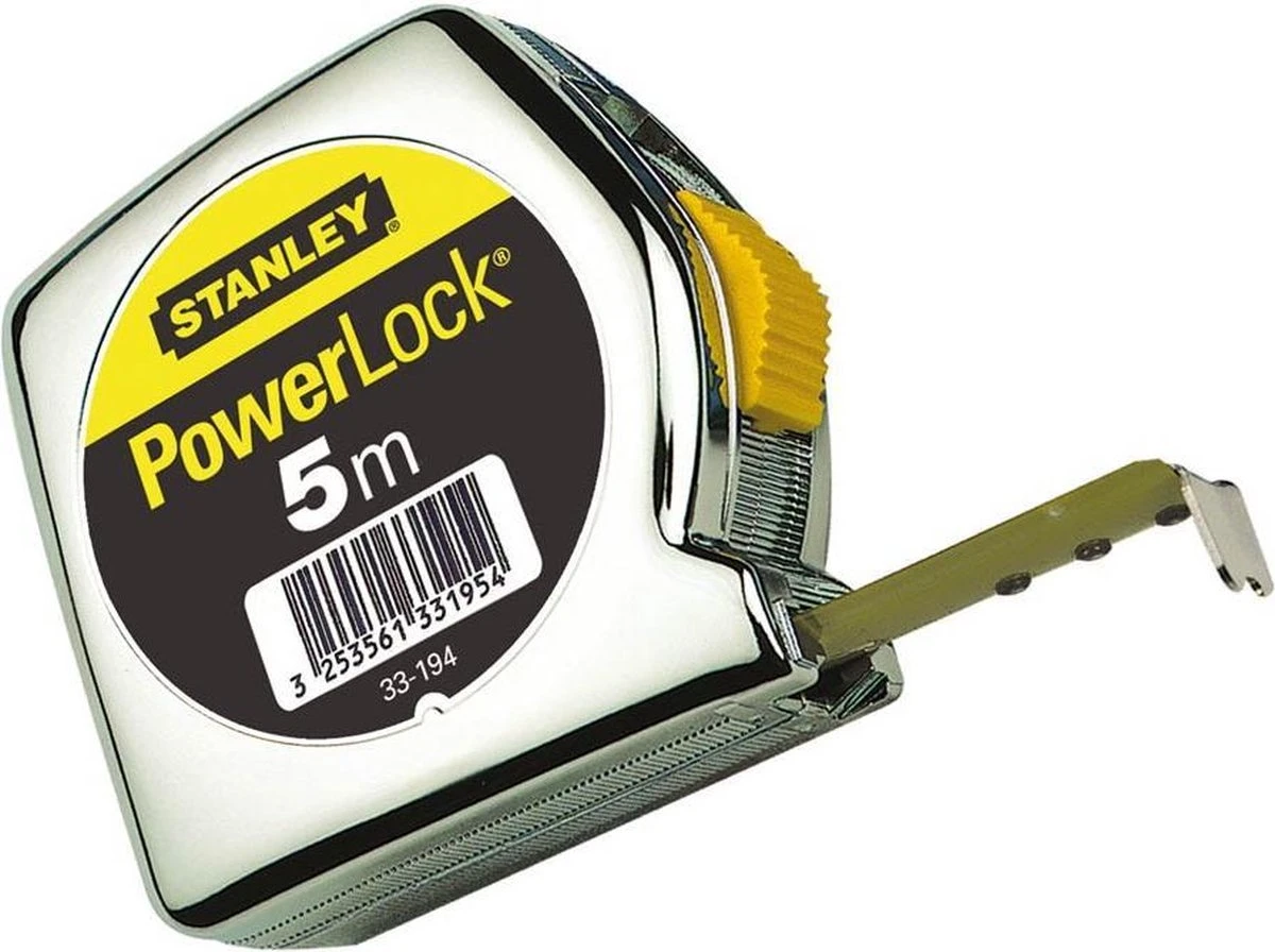 STANLEY Rolbandmaat Powerlock - 5 M - 19 Mm 4 STANLEY Rolbandmaat Powerlock - 5 M - 19 Mm - Afbeelding 2