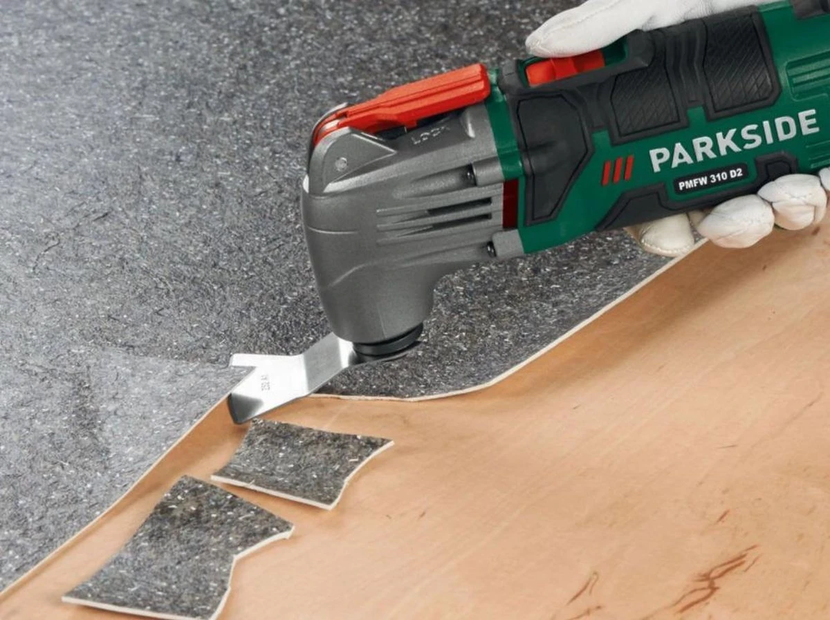 PARKSIDE® Multifunctioneel Gereedschap - 310 W - Multitool Geschikt Voor Talloze Toepassingen Zoals Zagen, Slijpen, Schaven En Schuren 7 PARKSIDE® Multifunctioneel Gereedschap - 310 W - Multitool Geschikt Voor Talloze Toepassingen Zoals Zagen, Slijpen, Schaven En Schuren - Afbeelding 5