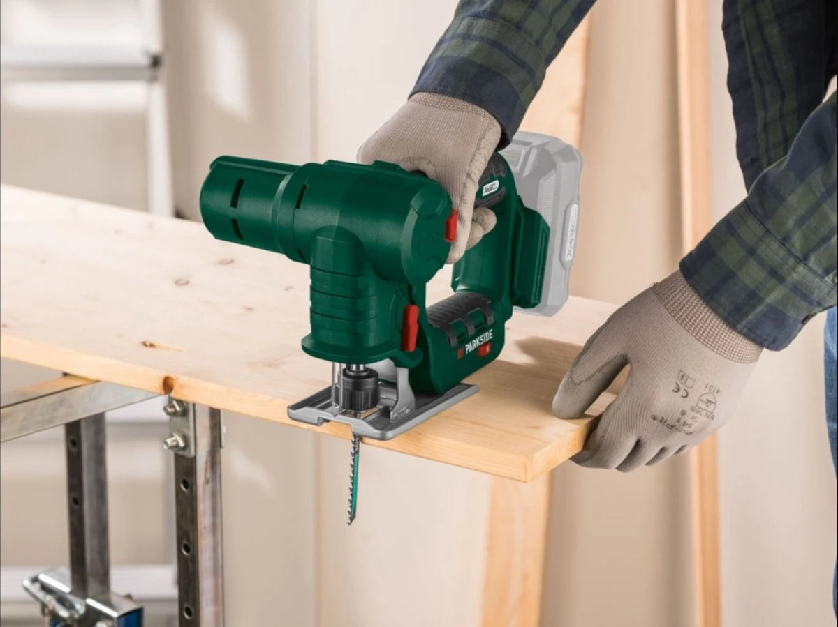 PARKSIDE® Combiapparaat Accu- Decoupeerzaag / Reciprozaag 20V Zonder Accu En Lader - 2-in-1-apparaat: Precieze Zaaggeleidingen En Flexibel Zagen Met Verstelbare Zaagkop 5 PARKSIDE® Combiapparaat Accu- Decoupeerzaag / Reciprozaag 20V Zonder Accu En Lader - 2-in-1-apparaat: Precieze Zaaggeleidingen En Flexibel Zagen Met Verstelbare Zaagkop - Afbeelding 3