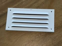 TQ4U Ventilatierooster - Schoepenrooster - Muurrooster - 180 X 90 Mm - Aluminium - Wit Gelakt