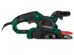 Parkside Bandschuurmachine - Bandsnelheid: 170–250 M/min - Schuuroppervlak: 75 X 140 Mm - Stofafzuiging: Stofbox - Met Sterke Motor, Variabele Snelheidsregeling En Gereedschaploos Schuurpapier Verwisselen -Makita Winkel 1200x900 94